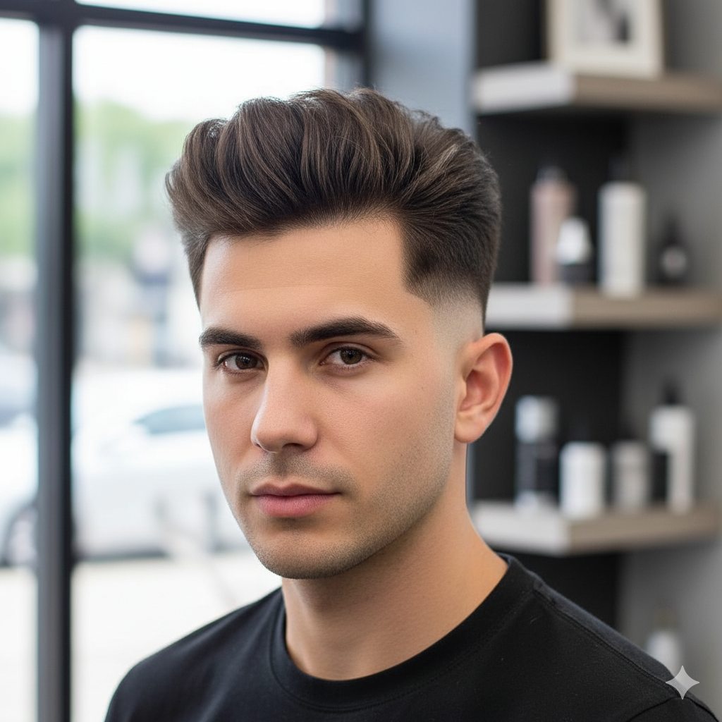 Low Taper Disconnected Fade showing clear separation